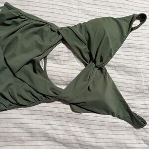 Olive Green Maternity Swimsuit